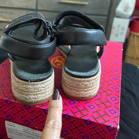 Sport Black Espadrille Sandals Diego -Raffia - Picture 3 of 5